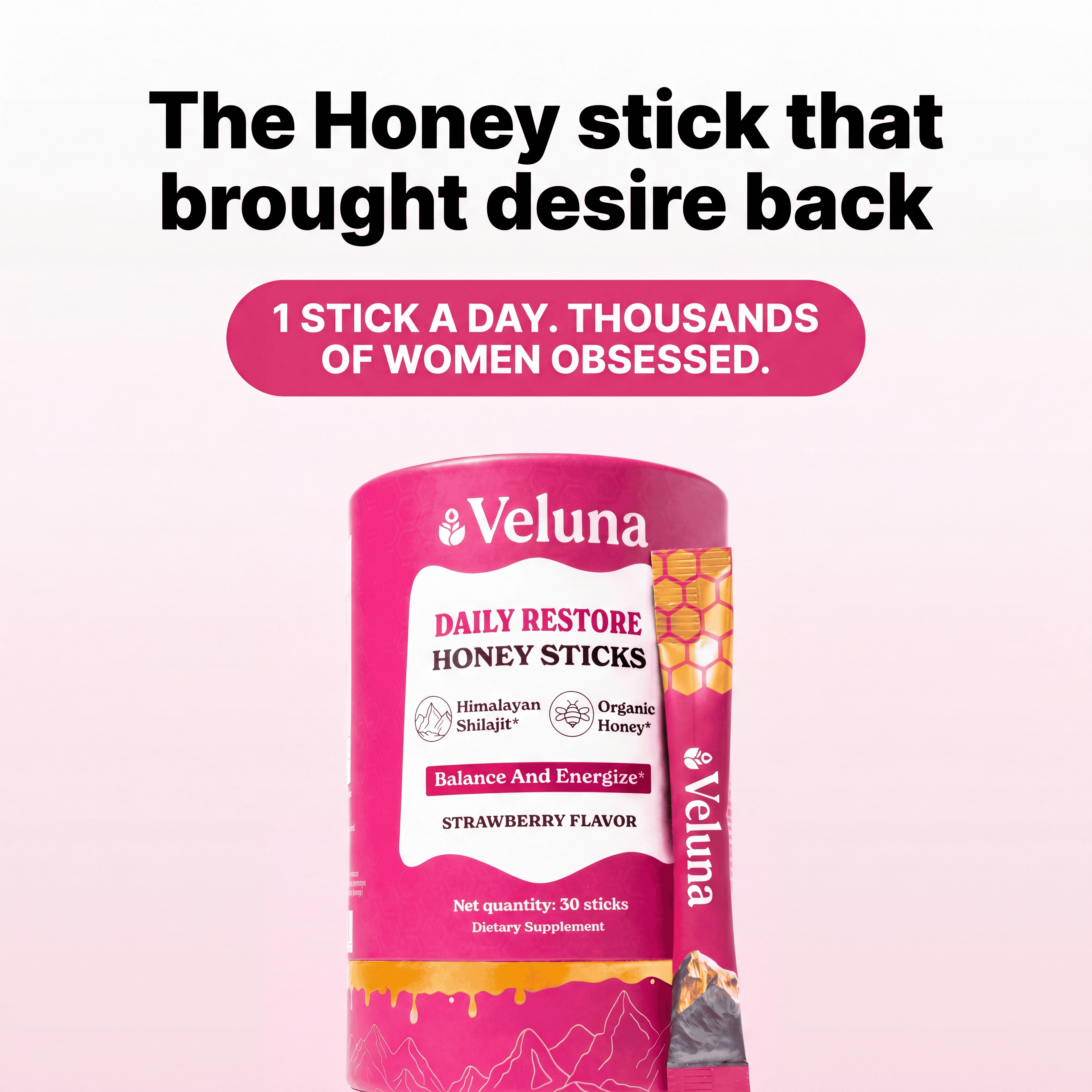 Veluna Shilajit Honey Sticks